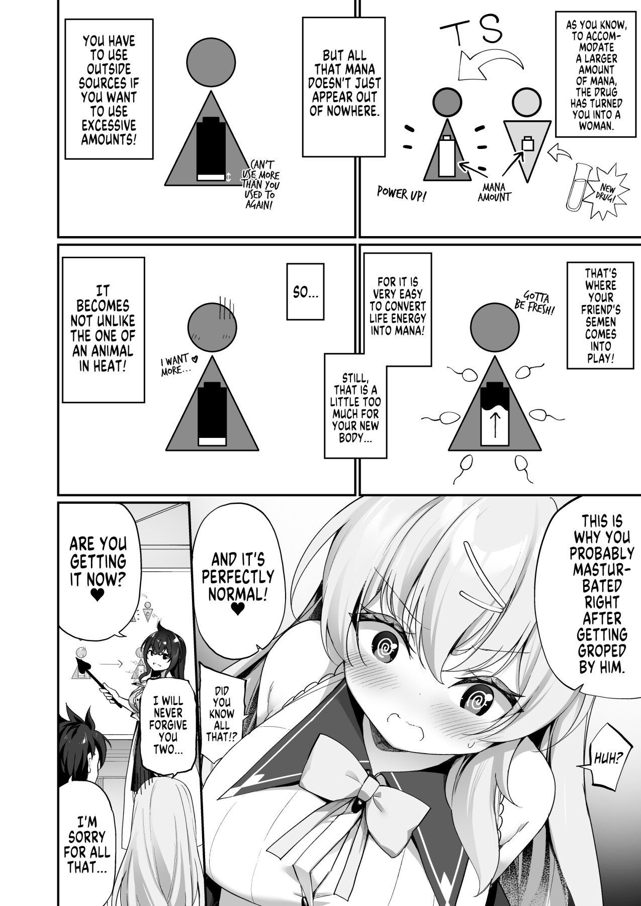 Hentai Manga Comic-New TS Drug! My Life As a Female Magic Student-Read-21